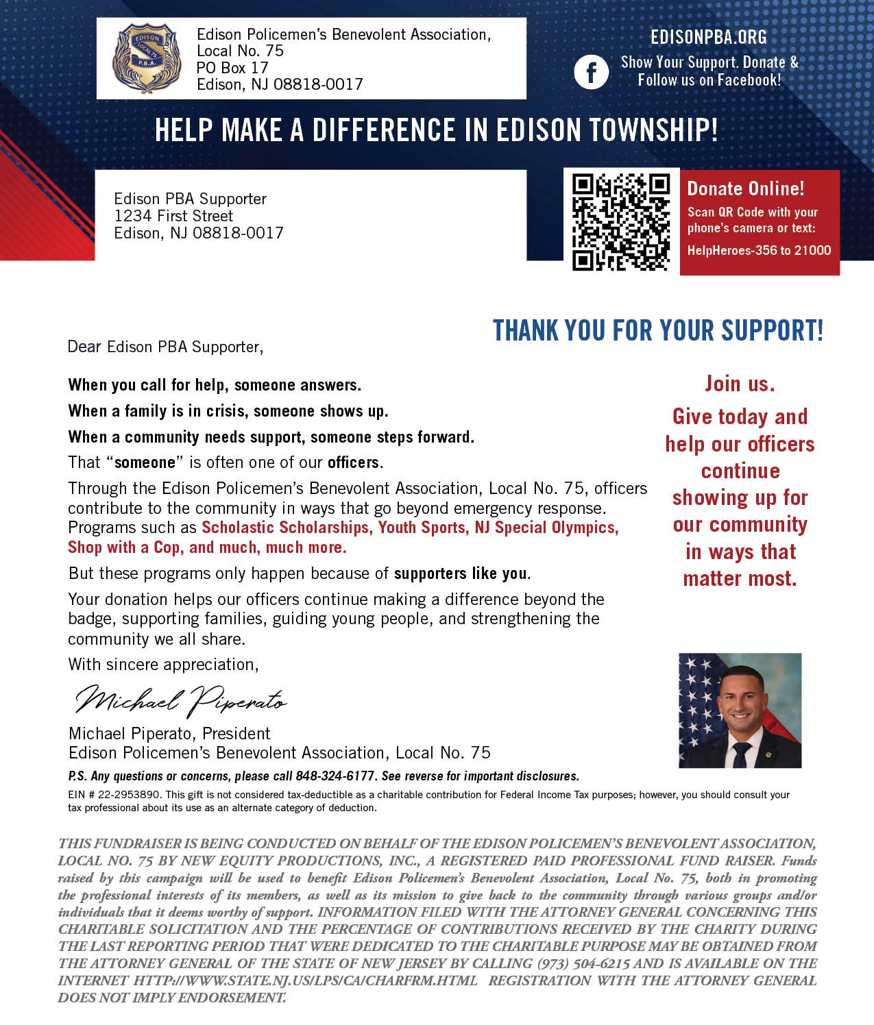Donation Letter
